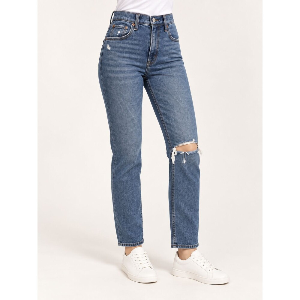 Abercrombie & Fitch The 90s Slim Straight Ultra High Rise Jeans 24 00